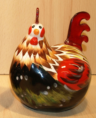 Poule et coq en céramique - medium - Webshop - Matelma