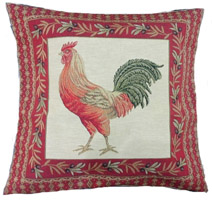 Coussin en tapisserie - Coq D-0