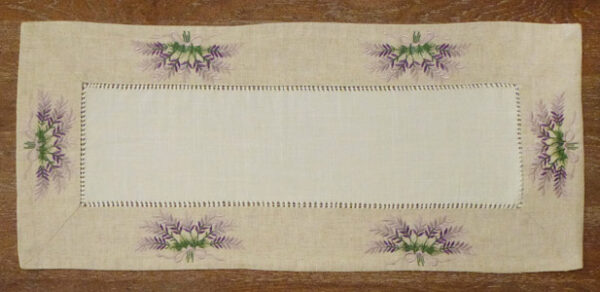 Chemin de table Lavande 40 x 90 cm-0