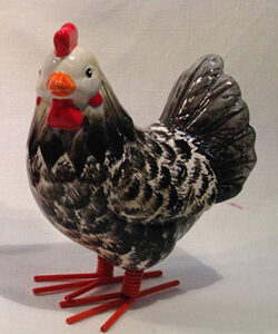 Poule céramique 13,5 cm-11254