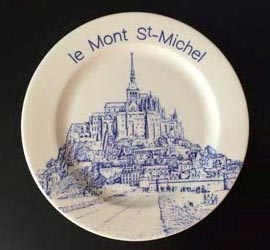 Assiette mignardise Le Mont Saint-Michel-0