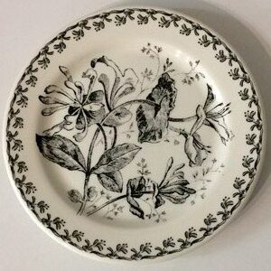 Assiette mignardise Fleurs Noires-11926