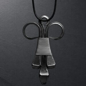 Pendentif fer à cheval Hermine grand