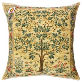 Coussin en tapisserie - Arbre