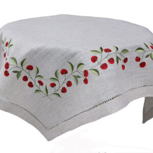 Surnappe Cerises 85 x 85 cm