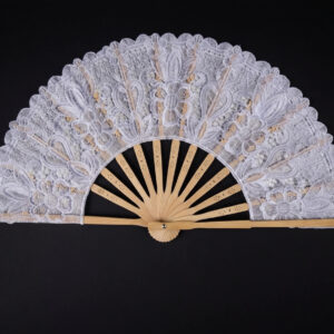 Eventail blanc 27 cm